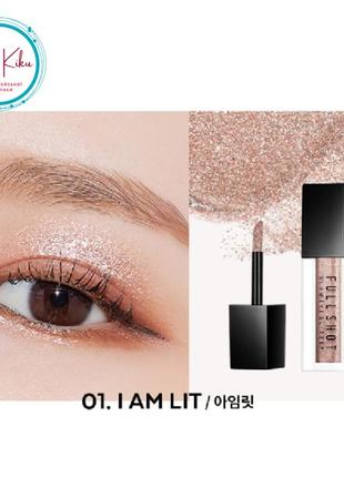 Рідкі тіні - гліттер для повік  a'pieu full shot glam eye glitter #01, 5g