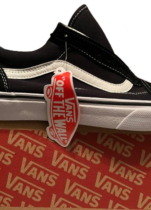 Кеды vans венс leather black white  чорные белые унисекс весна лкто осень