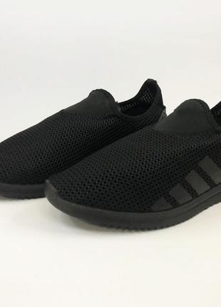 Чоловічі текстильні кросівки сітка 44 розмір. літні кросівки із сітки. модель 56582. колір: чорний4 фото