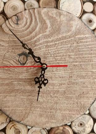 Годинник настінний дерев'яний - 50х50см, тихий хід3 фото