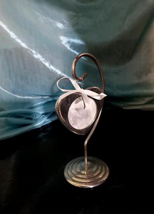 Інтер'єрний декор металева фоторамка серце