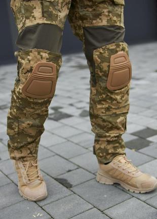 Тактические штаны с наколенниками+ flex вставки, пиксель всу и мультикам7 фото