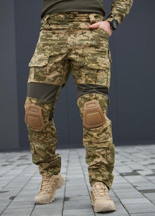Тактические штаны с наколенниками+ flex вставки, пиксель всу и мультикам6 фото