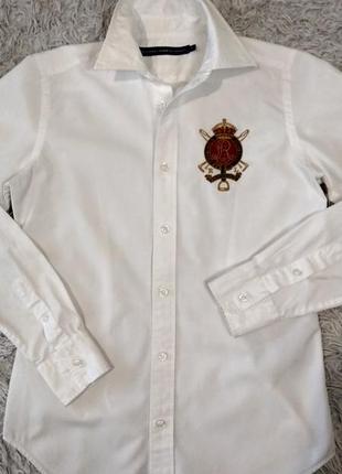 Сорочка ralph lauren sport блузка з гербом4 фото