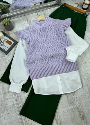 Комбінований светр від tu9 фото