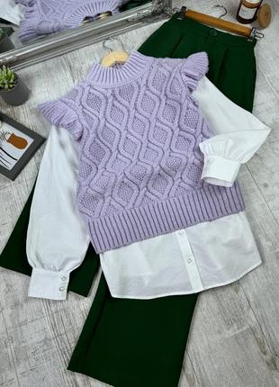 Комбінований светр від tu7 фото