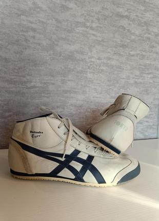 Кожаные кеды кроссовки onitsuka tiger