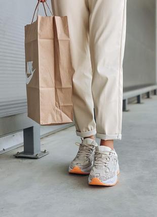 Nike m2k tekno 🆕 жіночі кросівки найк текно 🆕 білі/помаранчеві2 фото