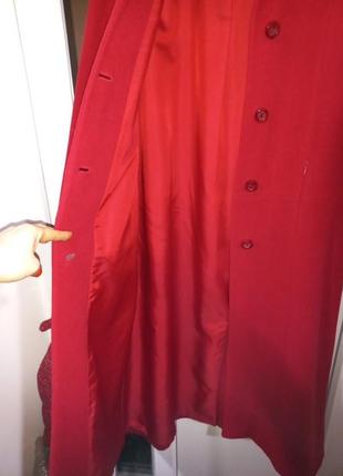 Червоне пальто максі6 фото