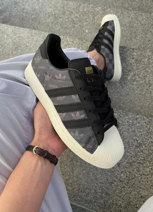 Кеди adidas superstar x atmos denim pack grey9 фото