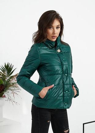 Куртка жіноча, демісезонна укорочена різні відтінки 🌈7 фото