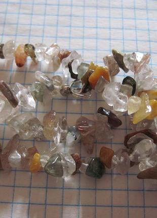 Бусы. натуральный камень.винтаж. самоцветы.