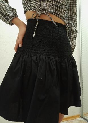 Спідниця на резинці, юбка-жатка6 фото