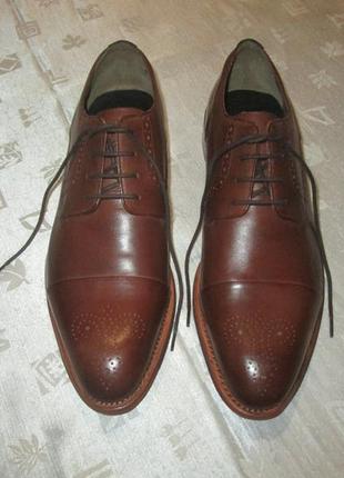 Новые кожаные туфли gordon & bros броги дерби