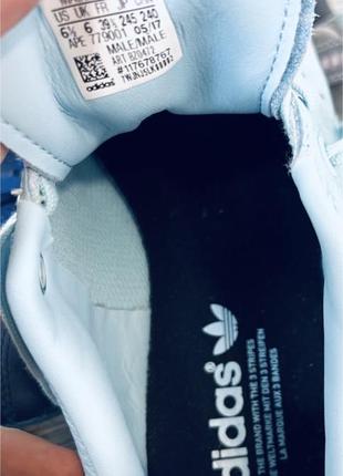 Adidas stan smith "icey blue" кожані кеди. кросівки.4 фото