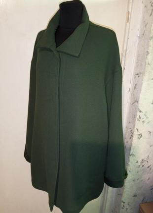 Italy, вовняний 95%-стрейч, піджак-жакет з кишенями,бохо,великого розміру,італия8 фото