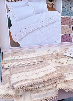 Постільна білизна laura grand з мереживом