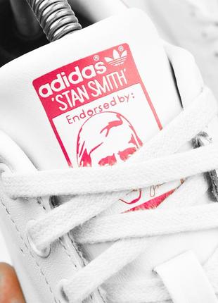 Брендові шкіряні кеди білі кросівки на весну adidas stan smith5 фото