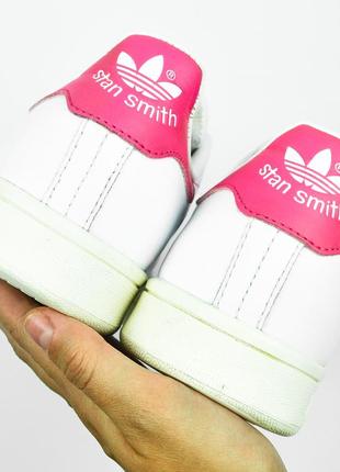 Брендові шкіряні кеди білі кросівки на весну adidas stan smith6 фото