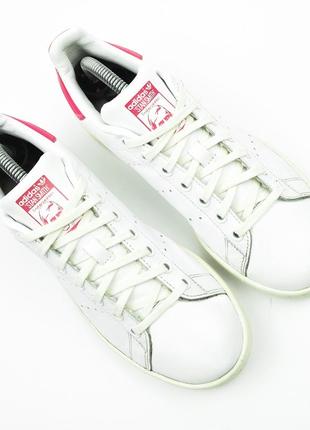 Брендові шкіряні кеди білі кросівки на весну adidas stan smith2 фото