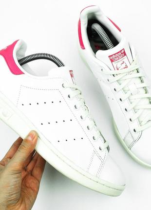 Брендові шкіряні кеди білі кросівки на весну adidas stan smith4 фото