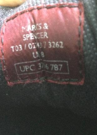 Як нові добротні шкіряні туфлі ботінки відомого англійського бренду marks&spenser5 фото