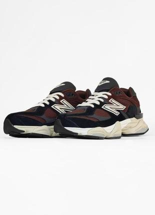 New balance 9060 black/brown1 фото