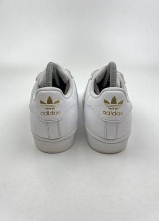 Оригінальні шкіряні кеди adidas superstar4 фото