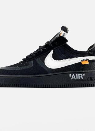 "off-white x nike air force 1 low black"