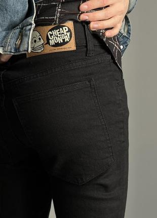 Cheap monday tight cut jeans rockstar денім джинси чорні слім оригінал нові порізи темні вузькі завужені рок панк гранж