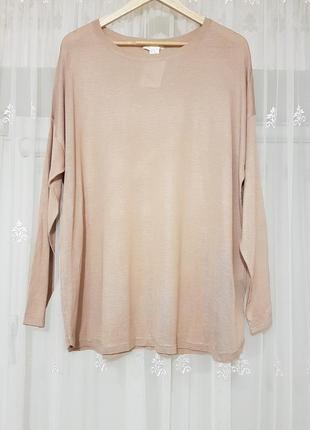 Тонкий нюдовий джемпер h&m. 3