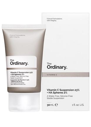 The ordinary - vitamin c suspension 23% + ha spheres 2% - сыворотка с 23% витамином c и 2% гиалуроновой кислотой - 30ml1 фото