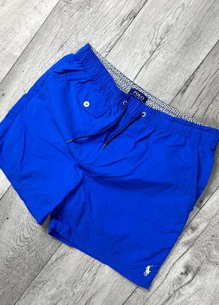 Polo ralph lauren шорты l размер плавательные синие, голубые оригинал2 фото