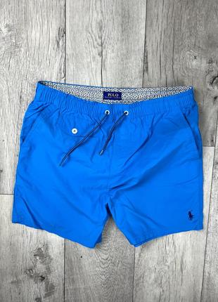 Polo ralph lauren шорты l размер плавательные синие, голубые оригинал3 фото