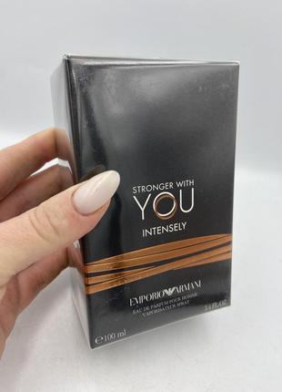 Armani stronger with you intensely парфюмированная вода 100мл