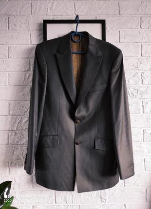 Піджак коричневий вовна смужкa roro,m,l,42