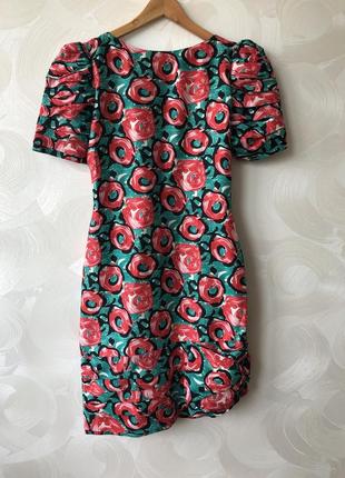 Дизайнерское шёлковое платье victor costa винтаж christian dior