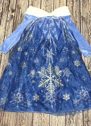 Новогоднее платье эльза холодное сердце с косой для девочки 6-7 лет, 116-122 см5 фото