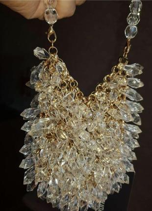 Вечірня міні-сумочка золотиста с кристалами prettylittlething1 фото