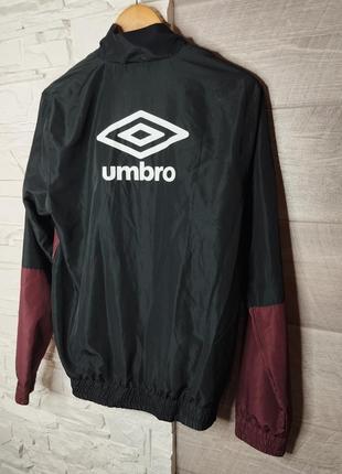 Чоловіча оригінальна вітровка куртка umbro active burgundy s3 фото