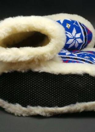 Тапочки - чуні з овечої вовни