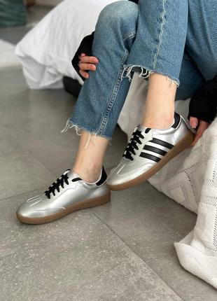 Трендова  модель кеди із натуральної шкіри campus нова колекція 2024