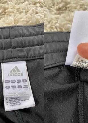 Винтажные черные спортивные штаны с золотыми лампасами,adidas,p38-403 фото