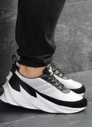 Кросівки adidas sharks чорно-білі2 фото
