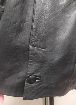 Винтажная кожаная  куртка. оверсайз. англия8 фото