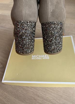 Michael kors черевики, чоботи на підборах, з камінням. 39,5. майкл корс6 фото