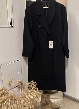 Ідеальне щільне вовняне пальто від бренду mango1 фото
