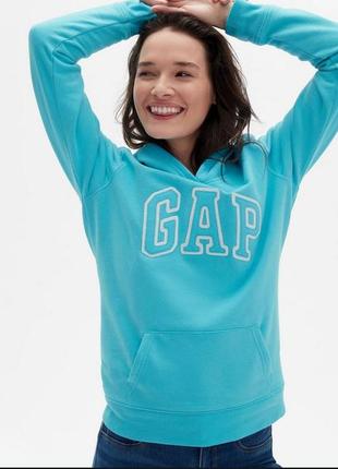 Толстовка свитшот худи кофта gap на микрофлисе р.s,xs