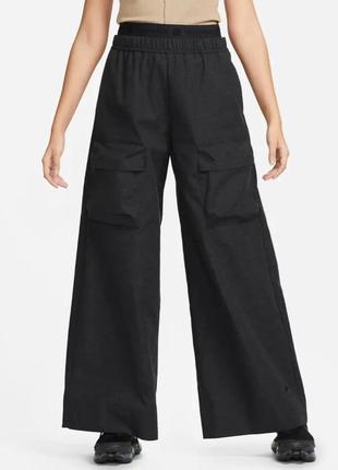 Брюки жіночі nike sportswear tech pack women's high-waisted wide-leg ripstop pants оригінал