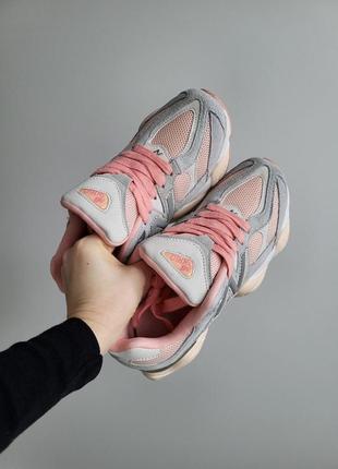 Замшеві кросівки new balance 9060 pink6 фото